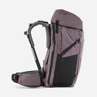 Women’s Travel Trekking Backpack with Suitcase Opening Travel 900 60+6 L