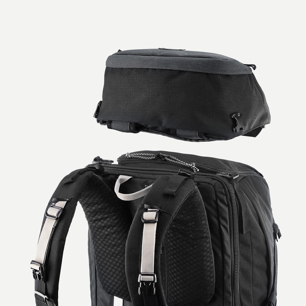 Sac à dos de voyage et trekking ouverture valise 50 + 6 l homme - travel 900