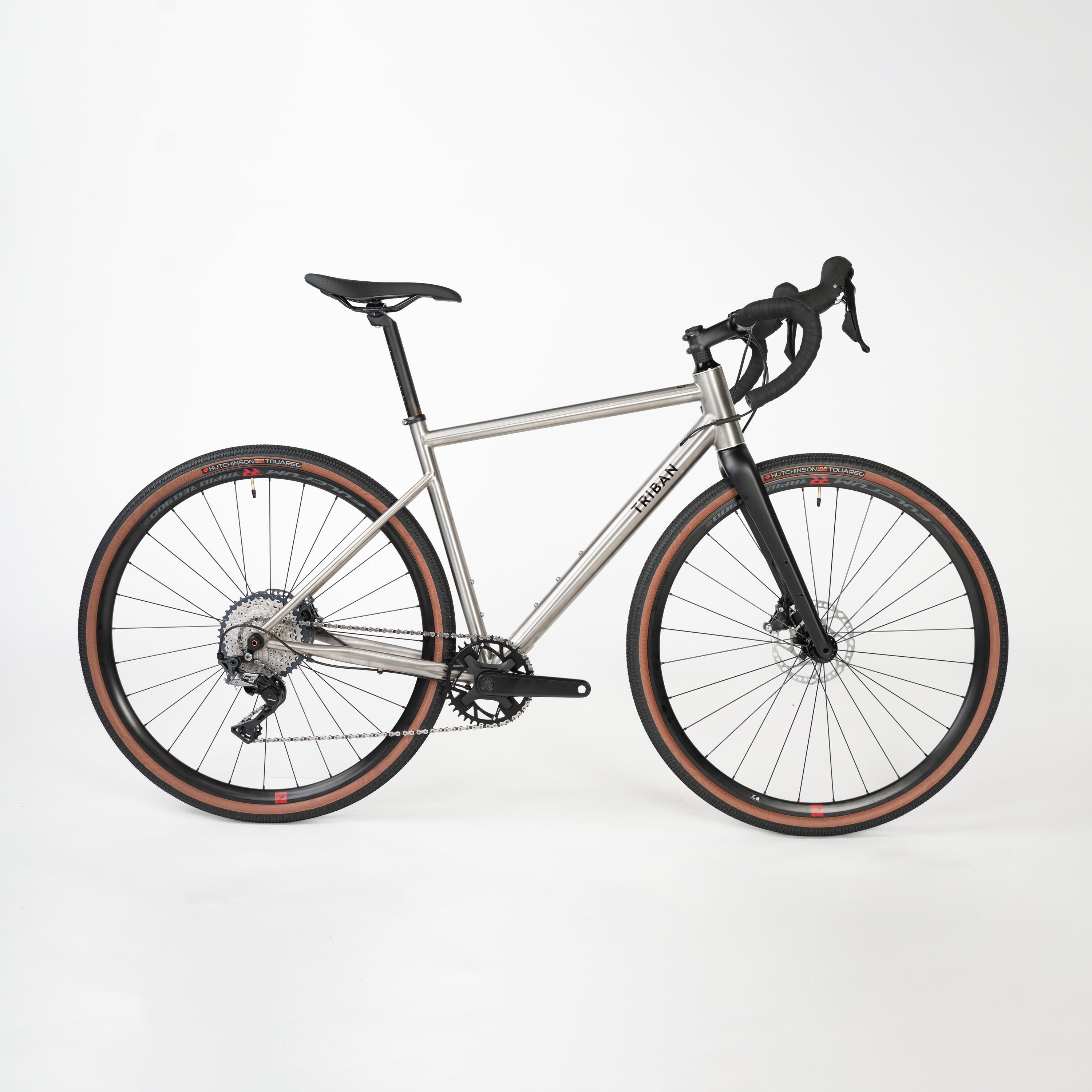 TRIBAN Gravelbike voor heren GRVL 900 titanium frame