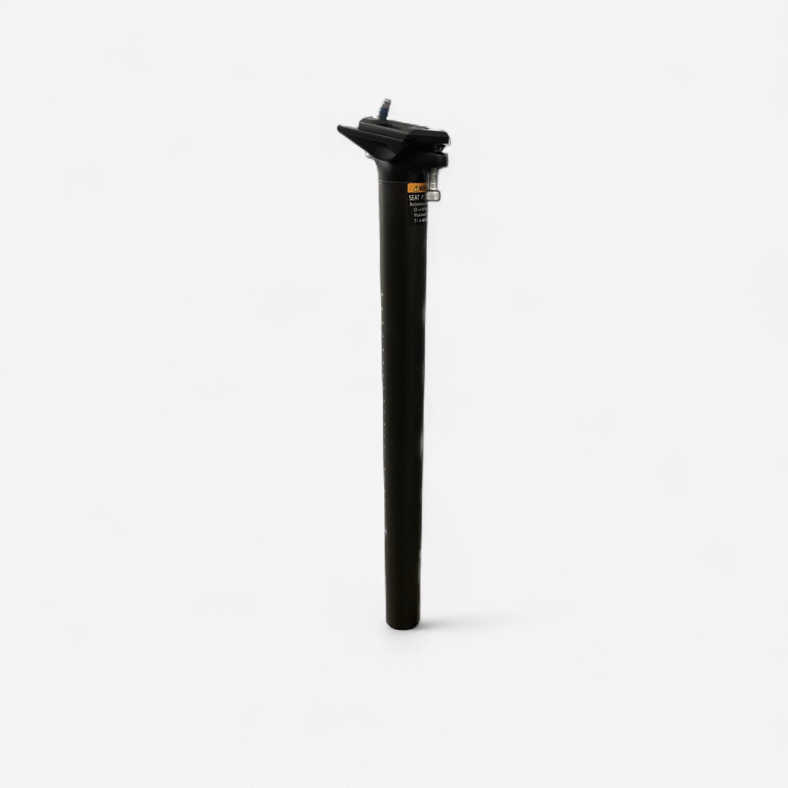mm 0° Offset 350/400 mm Carbon Seat Post with Clamp Black
