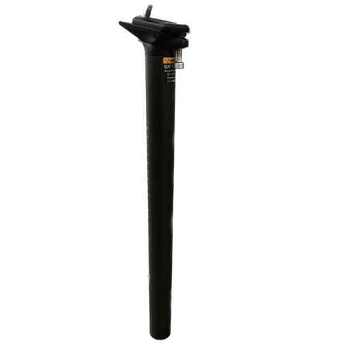 31.6 mm 0° Offset 350/400 mm Carbon Seat Post with Clamp - Black