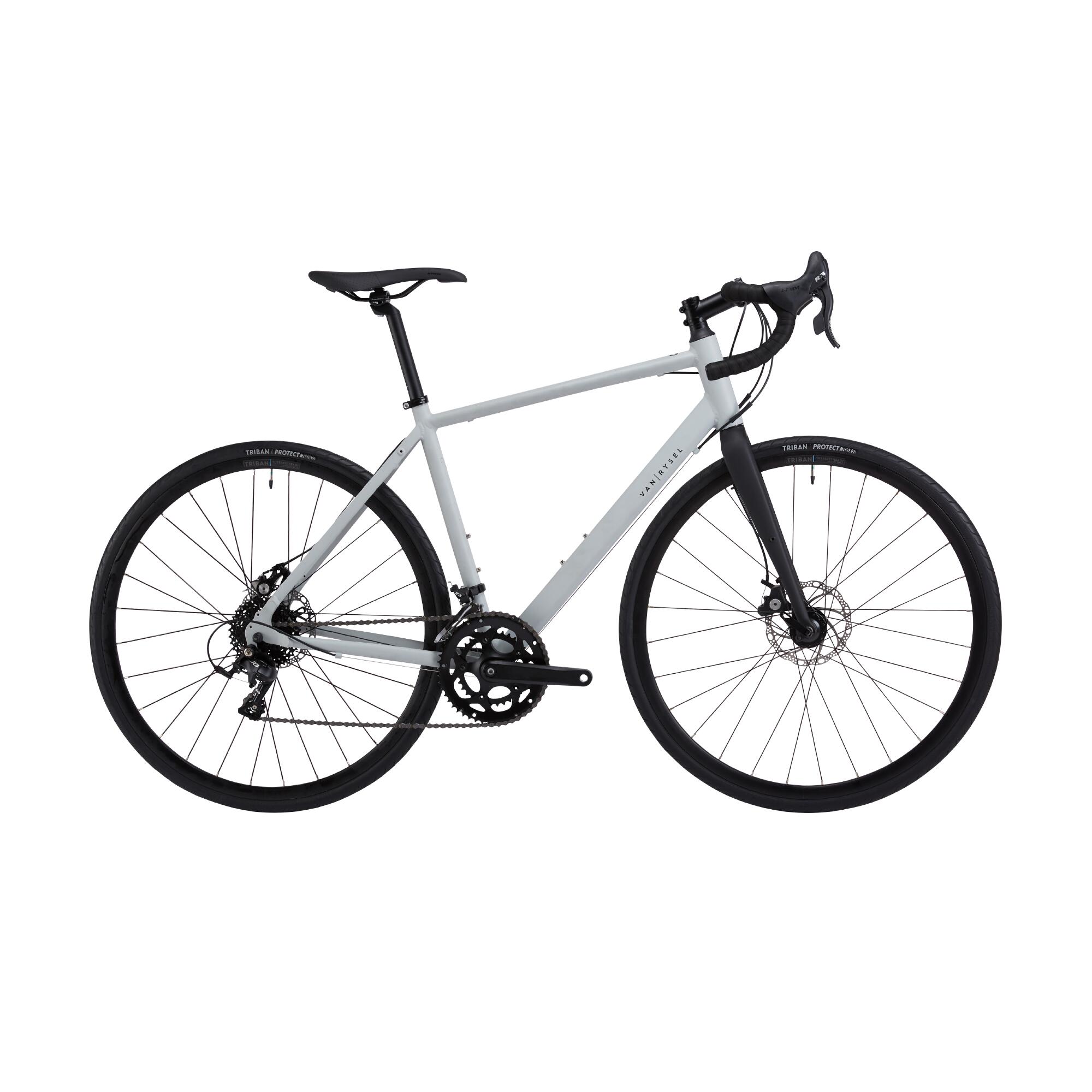Rc 120 New Triban Bikes Carbon-fork 2x8-speed Road Bike RC120 Grey