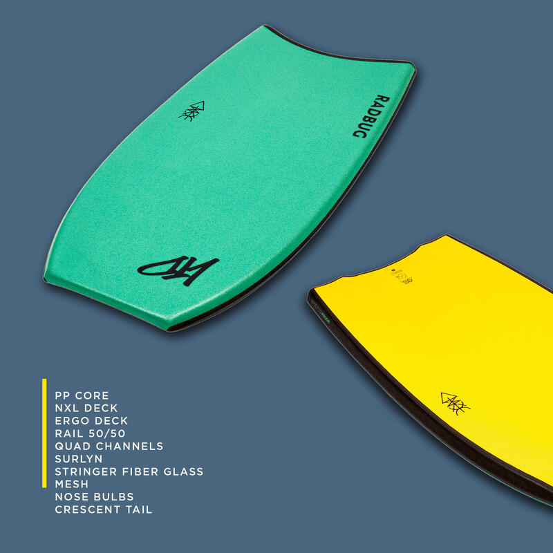 Bodyboard 900 LTD vert / jaune - Pro Model Limited Edition