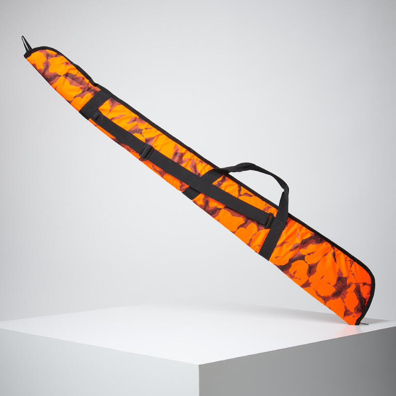 Fodero fucile caccia arancione mimetico 125 cm 