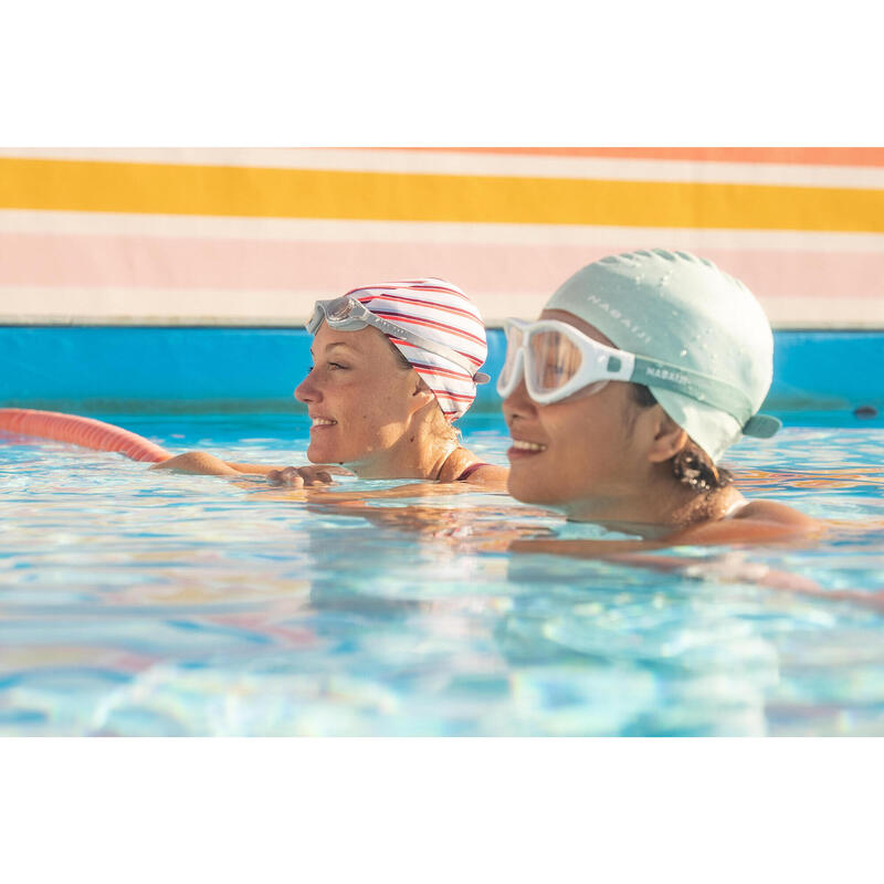 Cuffia piscina taglia L LINE tessuto bianca