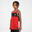 Basketbalový oboustranný dres T500R červeno-černý 