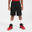 Kinder wendbare Basketball Shorts - SH500R schwarz/rot