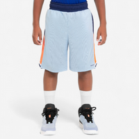 SHORT DE BASKETBALL REVERSIBLE ENFANT  - SH500R BLEU CLAIR MARINE