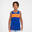 Basketbal shirt kind T500R omkeerbaar marineblauw/lichtblauw