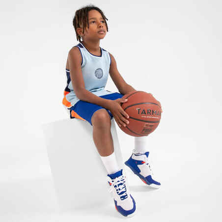 Kids' Intermediate Basketball Shoes SS500H - White/Blue/Red