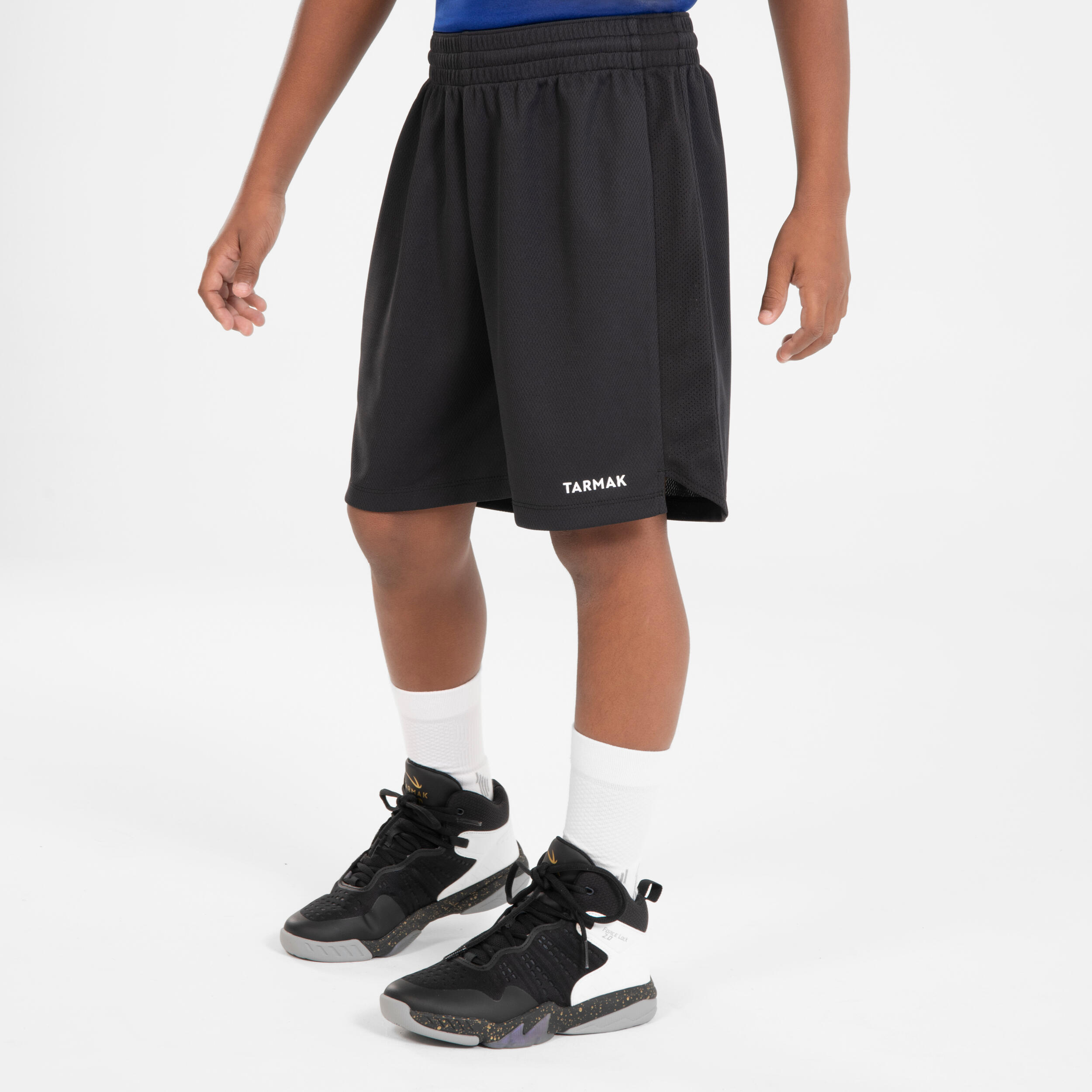 SHORT DE BALONCESTO NIÑOS - SH500 NEGRO 4/12