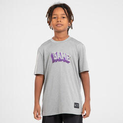 CAMISETA DE BALONCESTO NIÑO - TS500 FAST GRIS