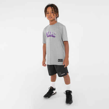 Παιδικά παπούτσια μπάσκετ SS500H για παίκτες μεσαίου επιπέδου - Μαύρο