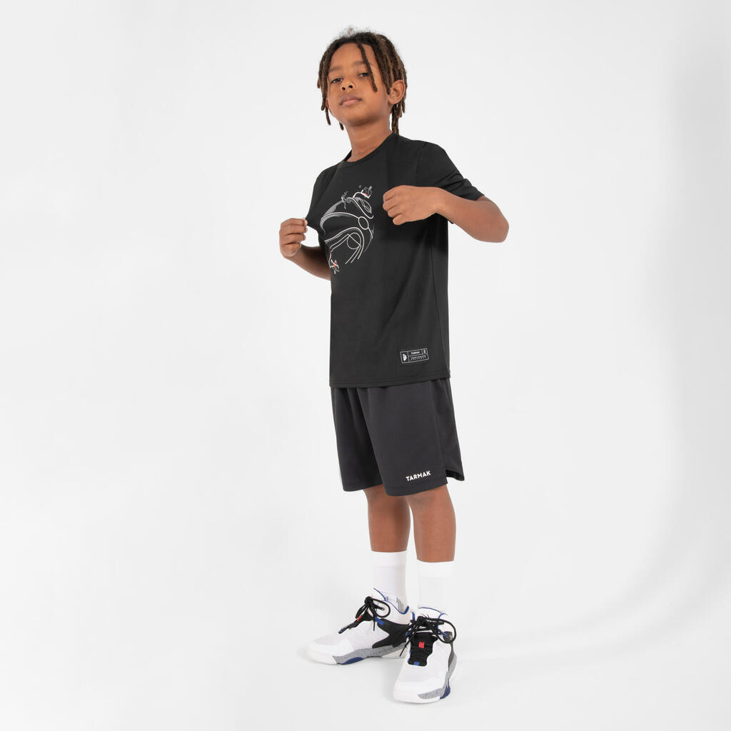 Kids' Basketball T-Shirt / Jersey TS500 Fast - Grey