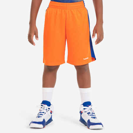 Kids' Basketball Shorts SH500 - Orange