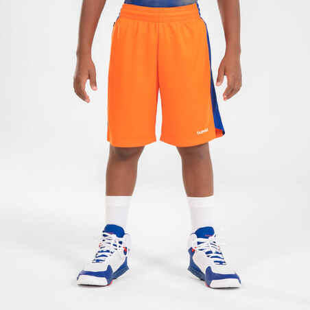 Kratke hlače za košarku 500 dječje narančaste