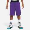 Kids' Reversible Basketball Shorts SH500R - White/Purple