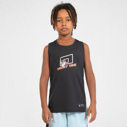 Camiseta de baloncesto para niños de 12 años y 12 años, Negro 
