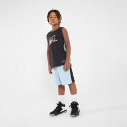 SHORT DE BASKETBALL ENFANT - SH500 BLEU CLAIR