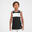 Maillot de Basketball sans manche reversible enfant - T500R JR noir blanc