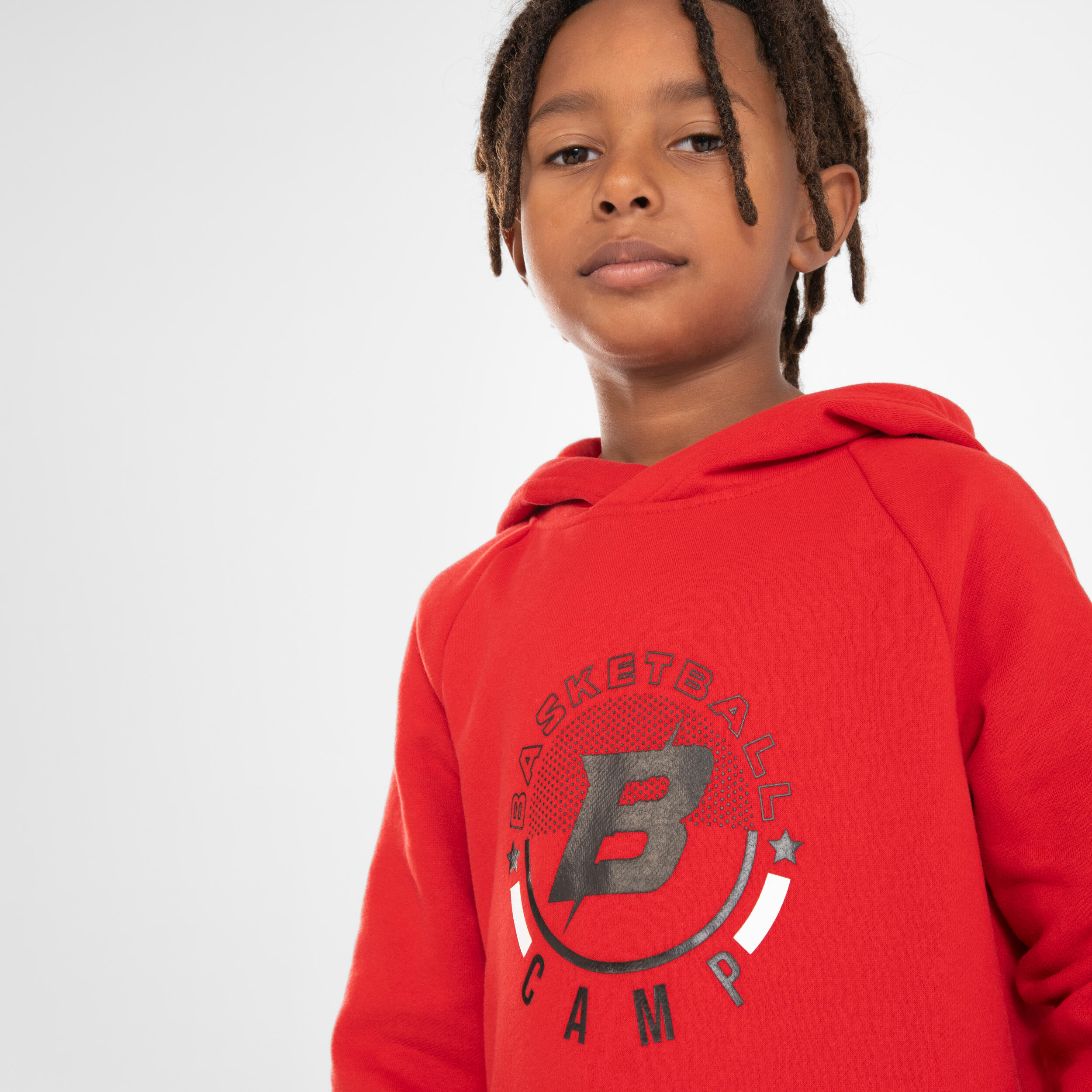 Kids' Basketball Hoodie H100 - Red 4/8