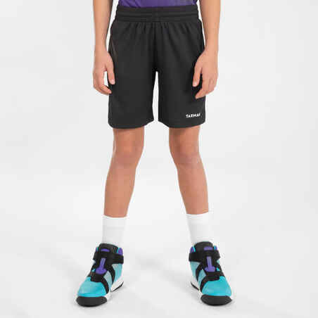 SHORT DE BALONCESTO NIÑOS - SH500 NEGRO