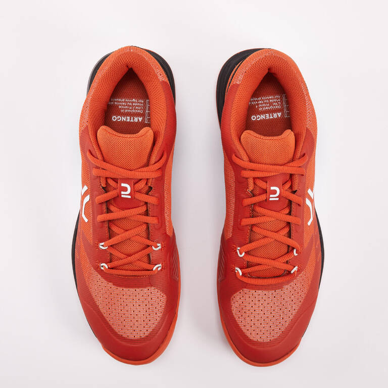 Men's Multicourt Tennis Shoes Fast - Terracotta Red/Black