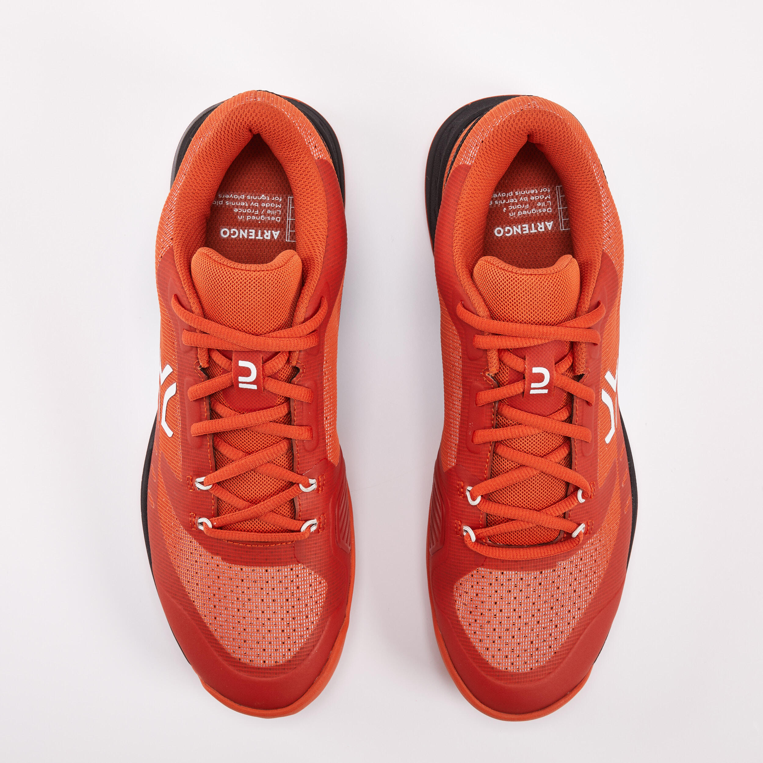 Men's Multicourt Tennis Shoes Fast - Terracotta Red/Black 6/9