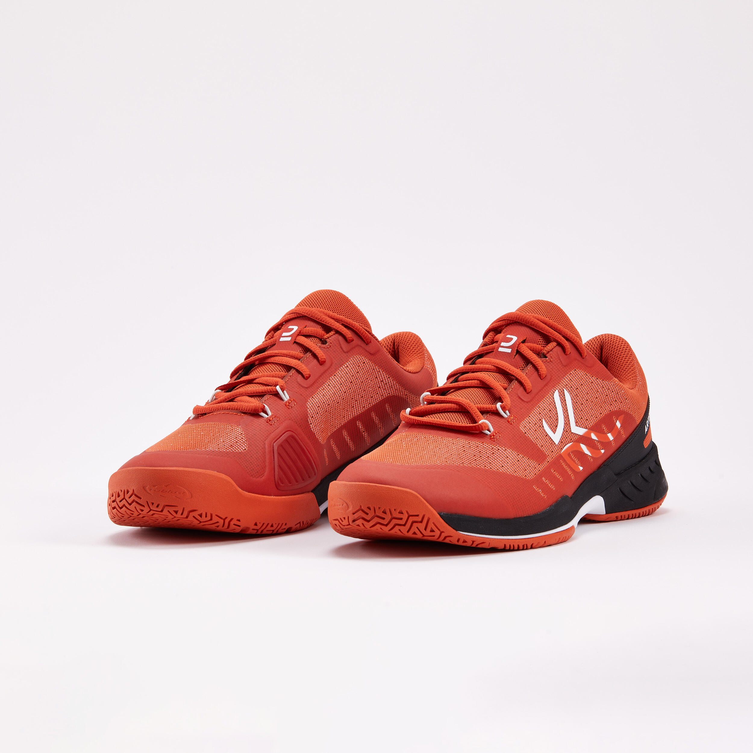 Men's Multicourt Tennis Shoes Fast - Terracotta Red/Black 4/9
