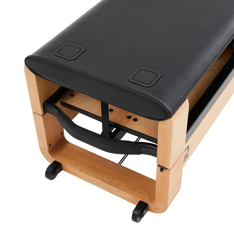 Self-Powered Folding Wooden Bench and Rowing Machine