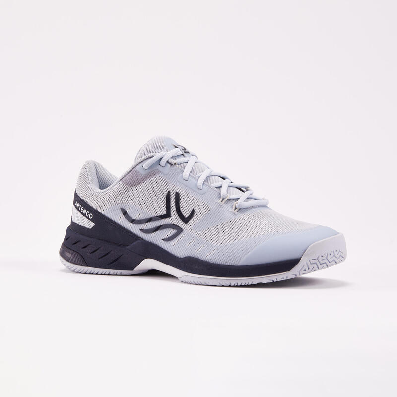 Men's Multicourt Tennis Shoes - Light Grey/Blue