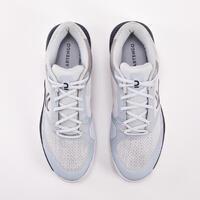 Chaussures de tennis Homme Multicourt - Artengo FAST Gris Clair Bleu