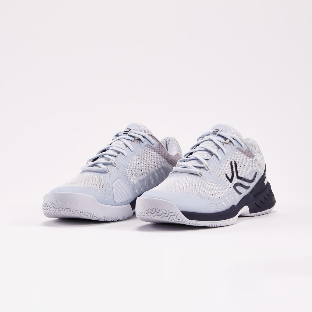 Men's Multicourt Tennis Shoes - Light Grey/Blue