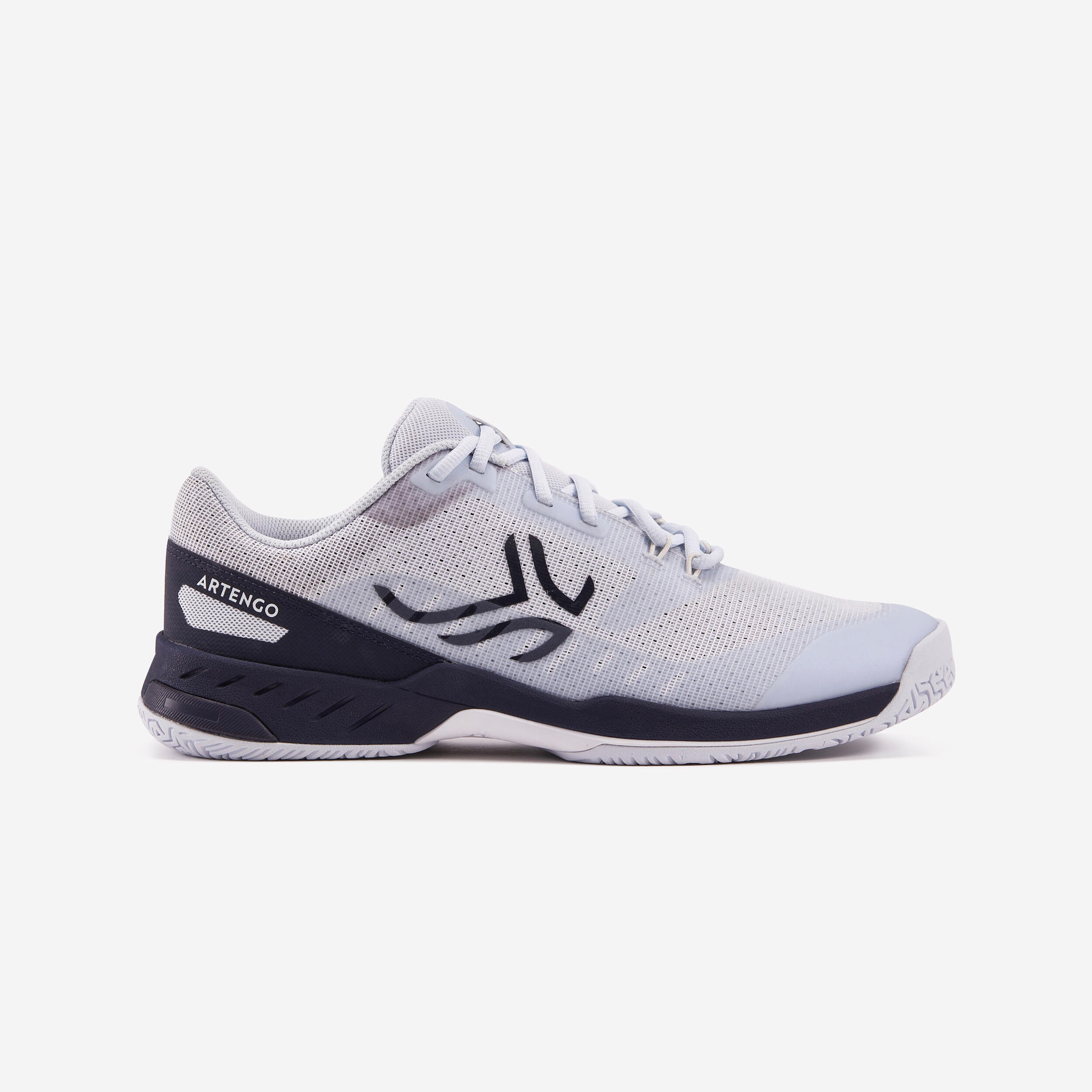 ARTENGO Men's Multicourt Tennis Shoes - Light Grey/Blue