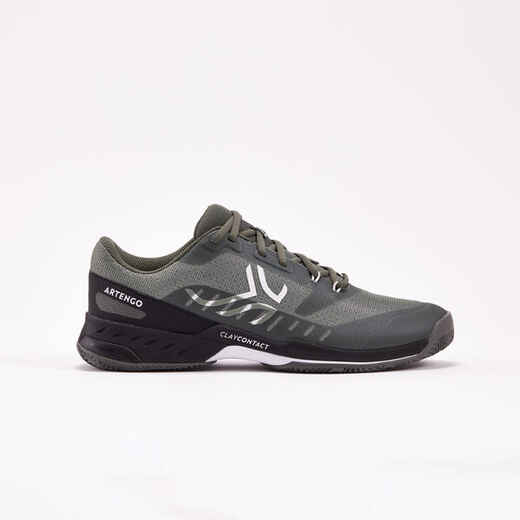 Men's Clay Court Tennis Shoes Fast - Khaki/Black