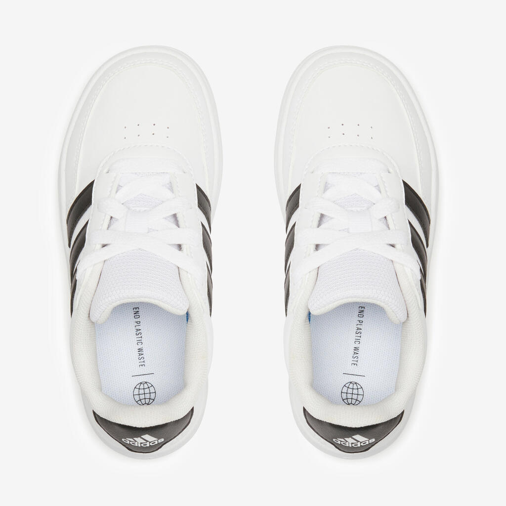 Kids' Lace-Up Trainers Breaknet - White/Black