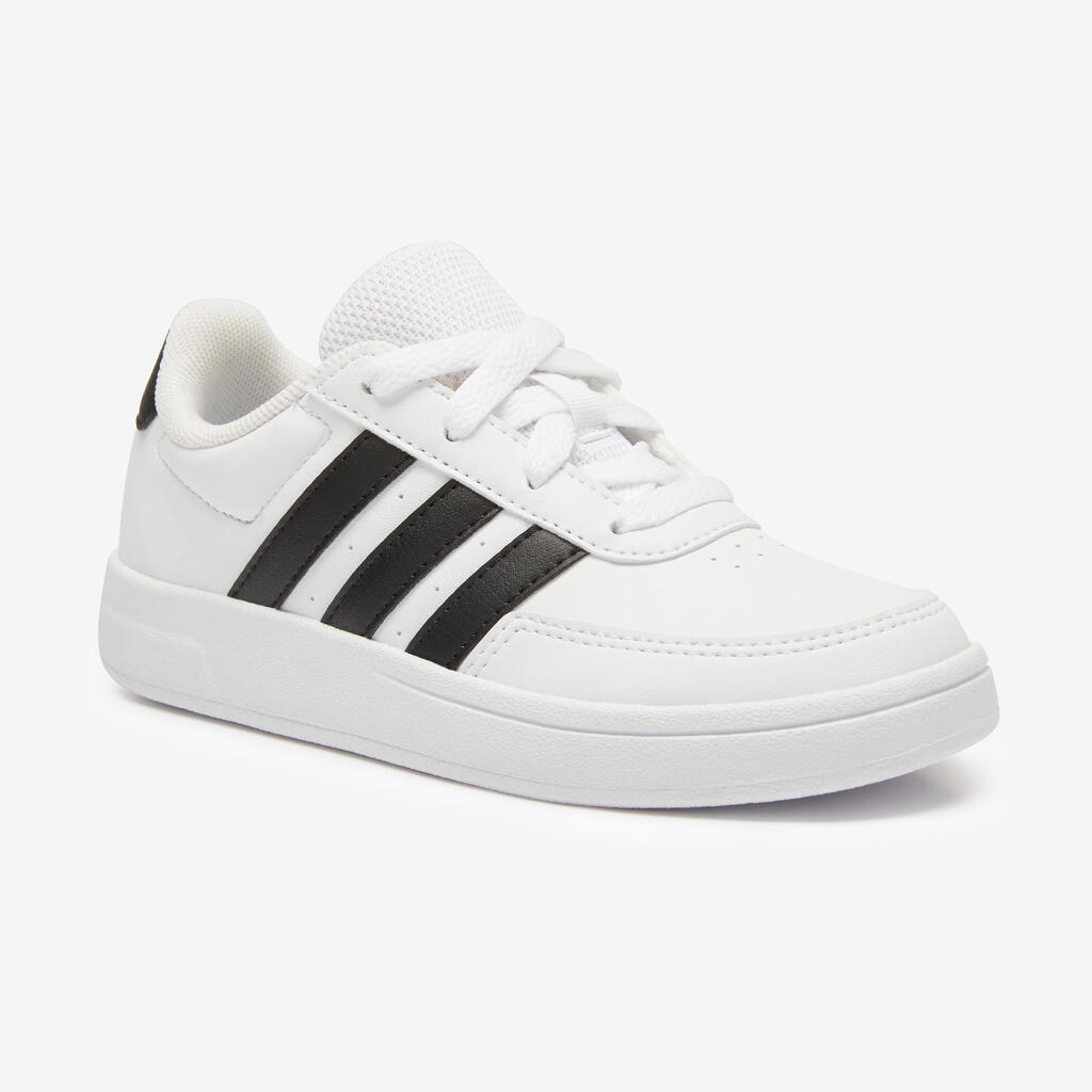 Kids' Lace-Up Trainers Breaknet - White/Black