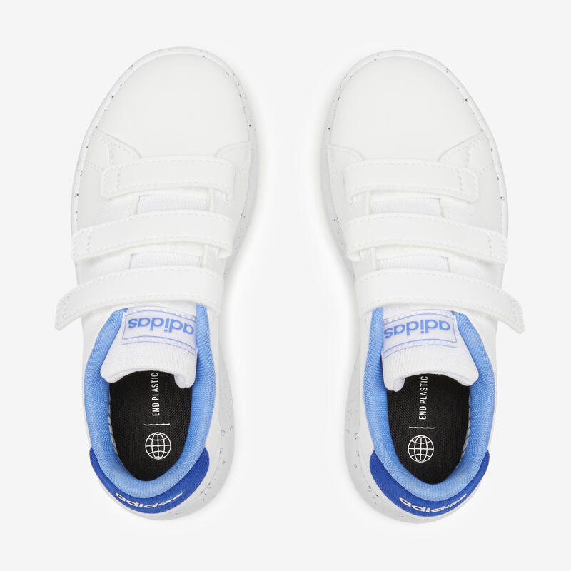 Scarpe da ginnastica Adidas bambino ADVANTAGE strap bianco-azzurro dal 28 al 34