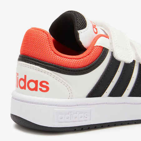 Kids' Rip-Tab Trainers Hoops - White/Red