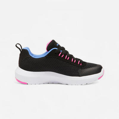 Sneakers met veters voor kinderen dynamic zwart
