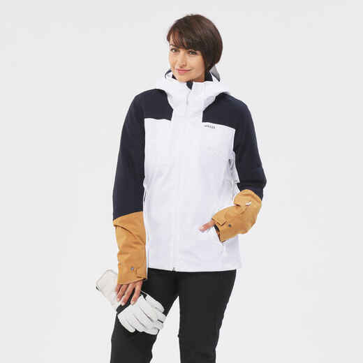 
      Women’s Ski Jacket 500 sport - white/navy/brown
  