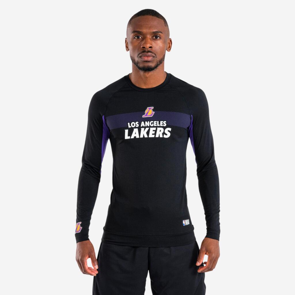 Črna podmajica z dolgimi rokavi 500 NBA LAKERS