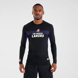 Ondershirt voor basketbal heren/dames NBA Los Angeles Lakers UT500 zwart