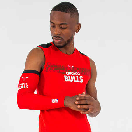 Manga de baloncesto NBA para adulto Tarmak Chicago Bulls E500 rojo