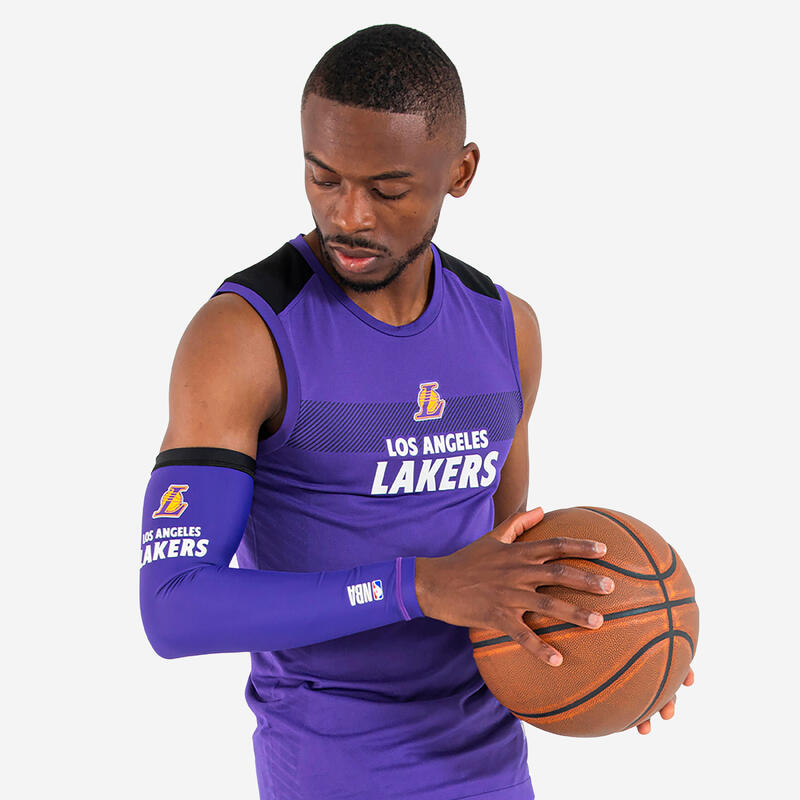 Manchon basketball NBA Los Angeles Lakers Adulte - E500 Violet