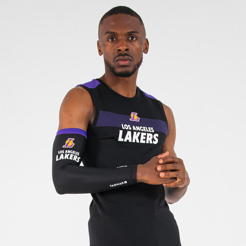 Felnőtt könyökvédő kosárlabdázáshoz E500, NBA Los Angeles Lakers, fekete 