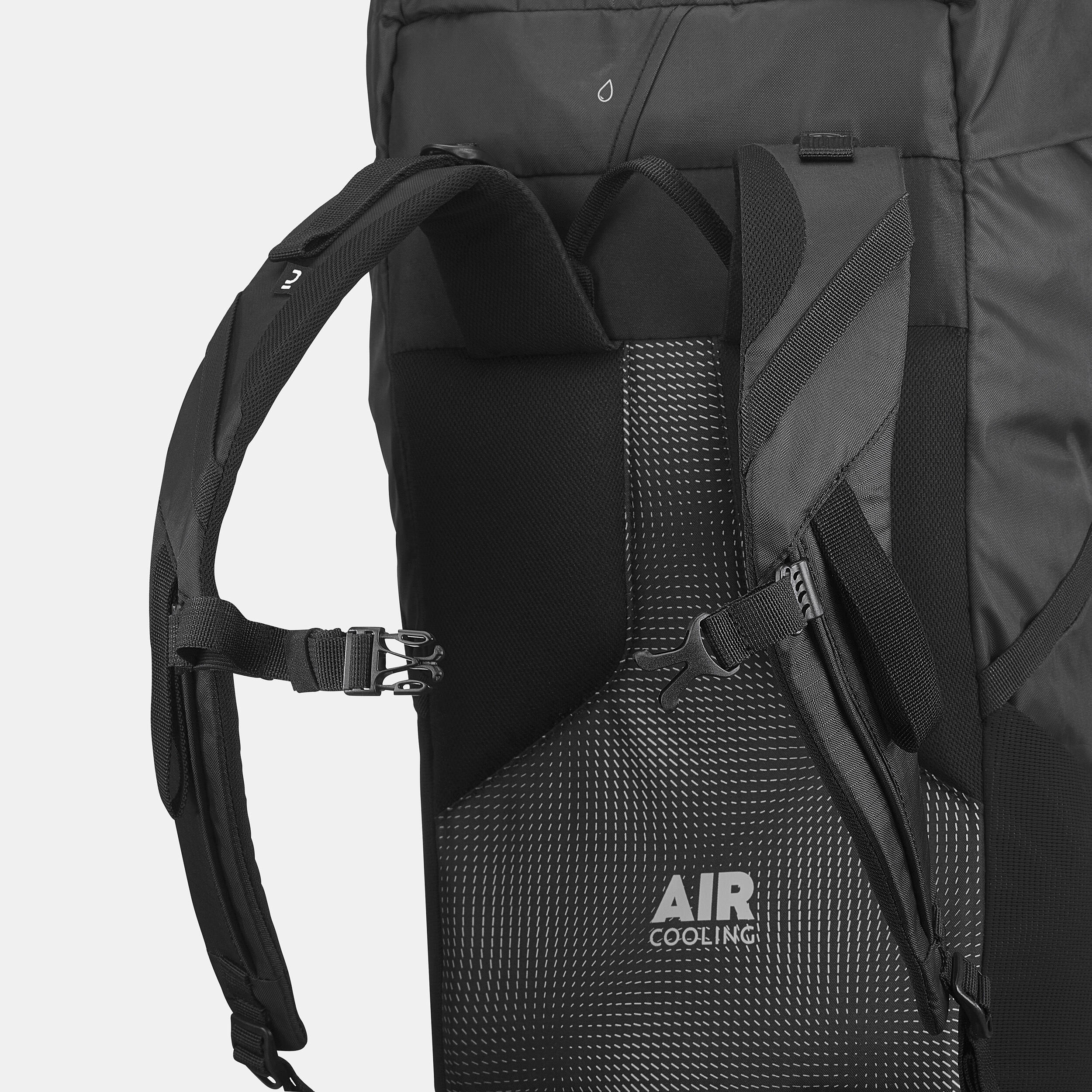35 L Hiking Backpack - MH 100 Black - QUECHUA