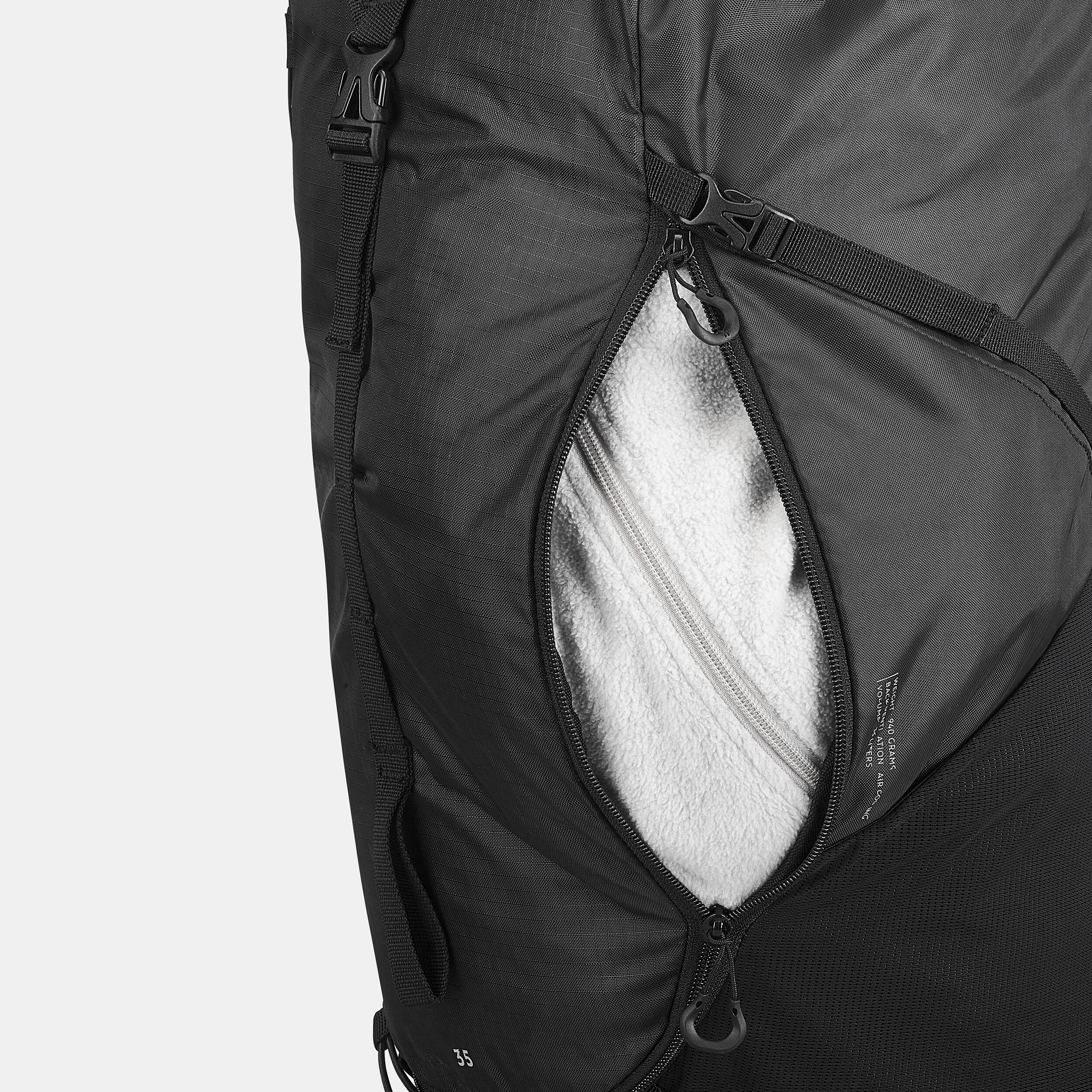 35 L Hiking Backpack - MH 100 Black - QUECHUA