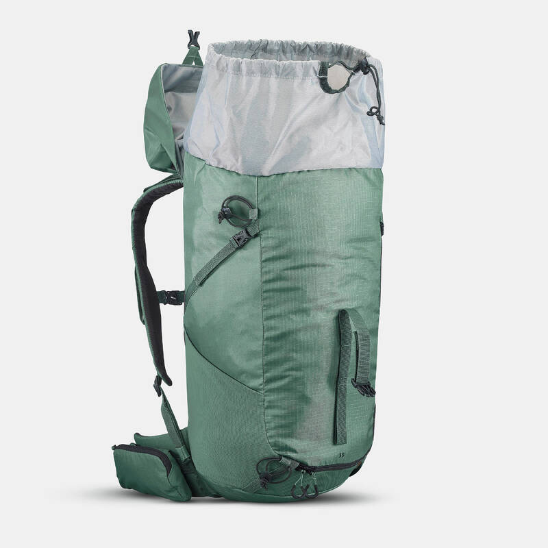 MOCHILA DE SENDERISMO MH100 40 LITROS VERDE - Decathlon