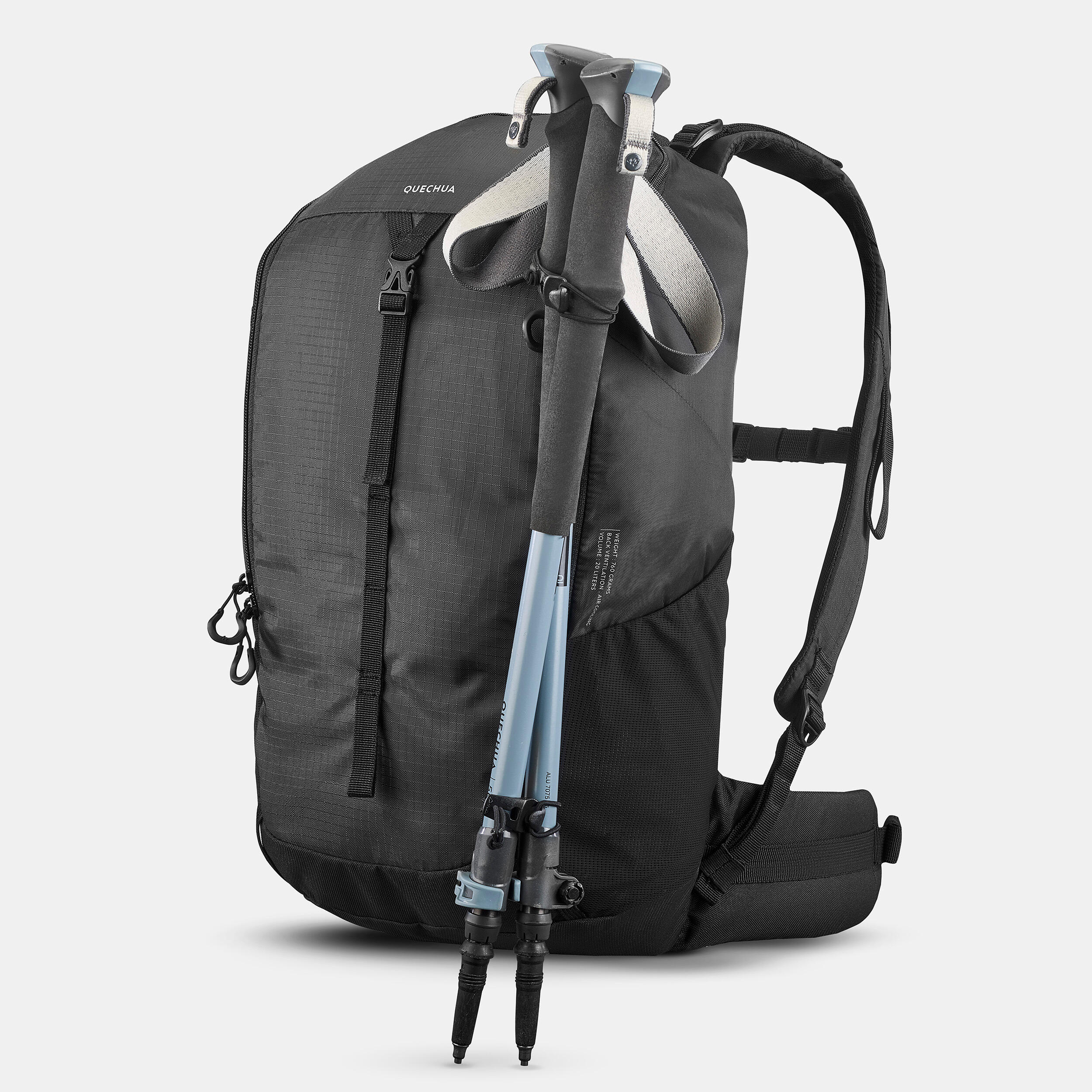 Hiking Backpack 20 L - MH 100 Black - QUECHUA